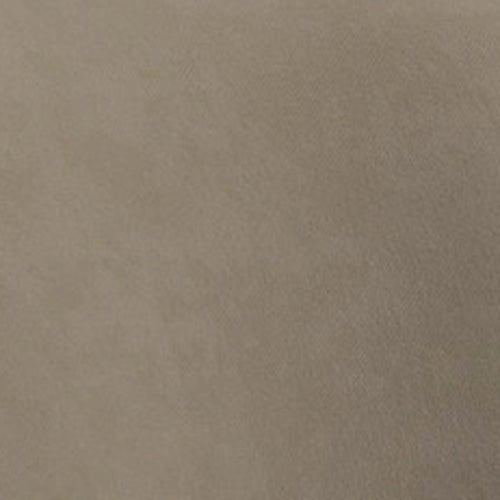 Taupe velvet fabric swatch with soft textured surface.