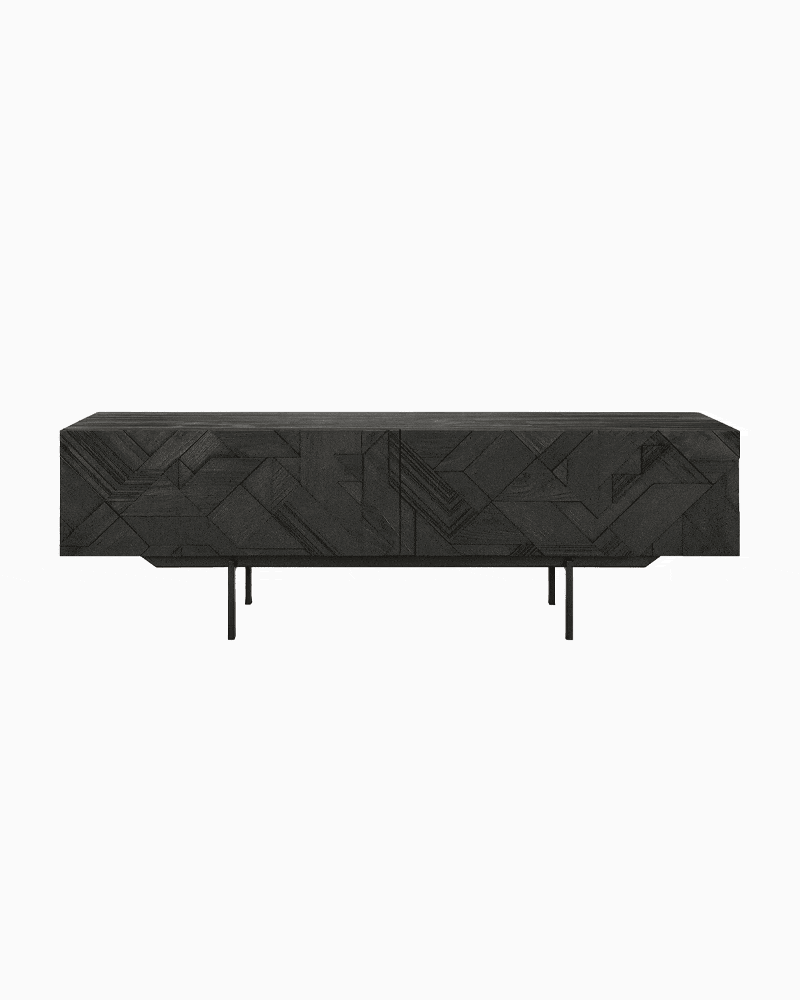 Black Teak / One Drawer (63")