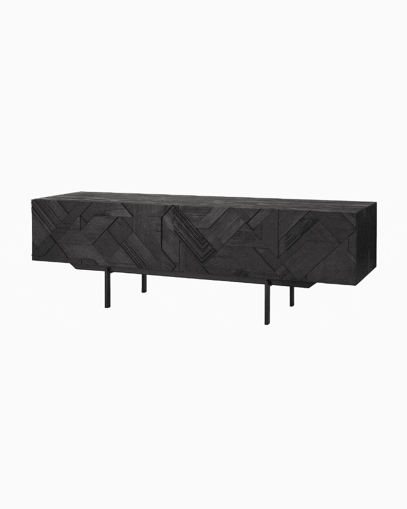 Black Teak / One Drawer (63")