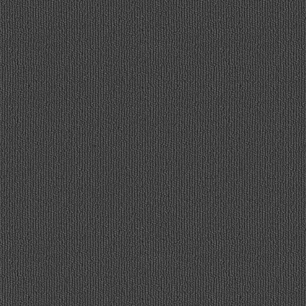 Slate gray boucle fabric with vertical ribbed texture.