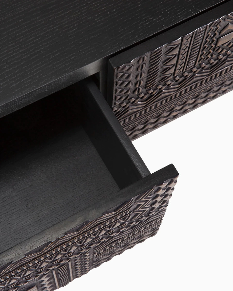 Black Teak / One Drawer (63")