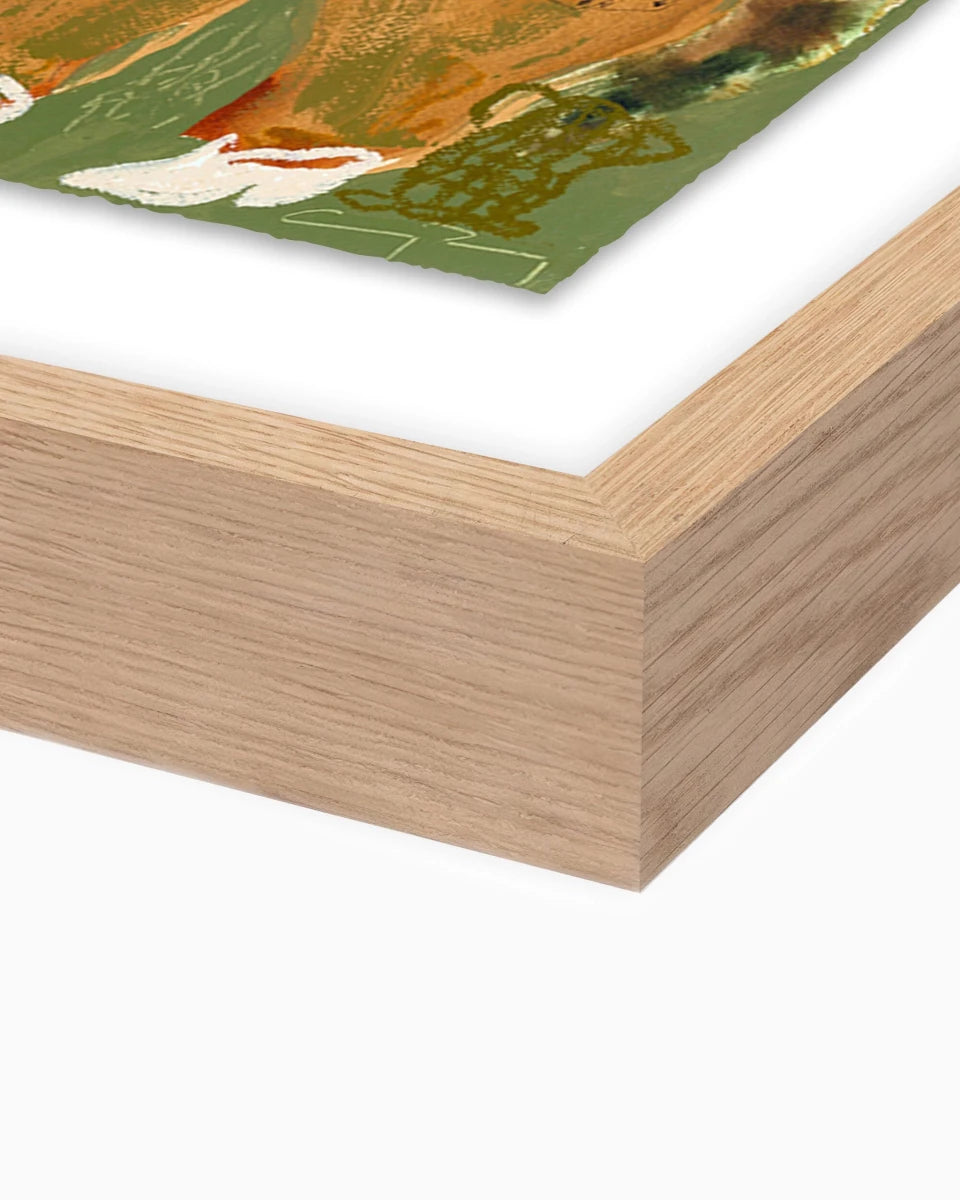 30" x 40" / White Oak