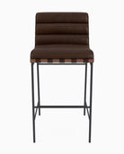 Maple Brown Leather / Maple Leather Straps / Walnut / Bar (30" Height)