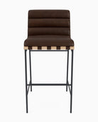Maple Brown Leather / Maple Leather Straps / White Oak / Bar (30" Height)