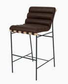 Maple Brown Leather / Maple Leather Straps / White Oak / Bar (30" Height)