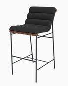 Charcoal Boucle / Heirloom Oak Straps / Walnut / Bar (30" Height)