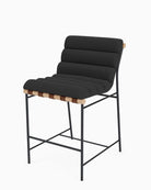 Charcoal Boucle / Heirloom Oak Straps / White Oak / Counter (24" Height)