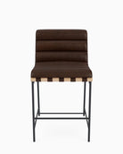 Maple Brown Leather / Maple Leather Straps / White Oak / Counter (24" Height)