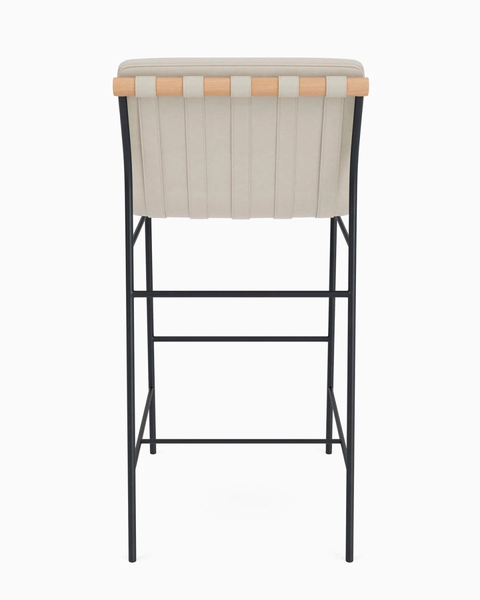 Pearl Leather / Pearl Leather Straps / White Oak / Bar (30" Height)