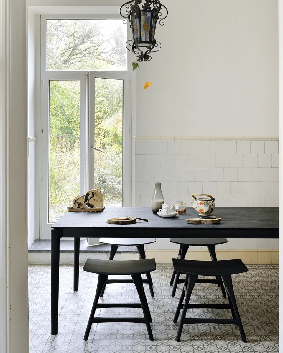 Black Oak / No Cushion / Dining Height (19" Height)