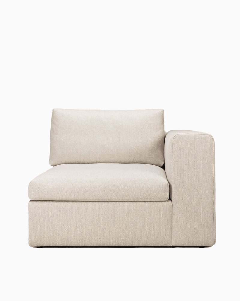 Eco Off White / End seater with L arm
